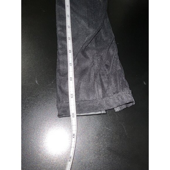 *MANIERE DE VOIR Women Faux Leather/Sheer Pants NEW Black size US 6 - Picture 11 of 13
